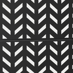 HomeRoots 72" Black Steel Three-Panel Room Divider - Modern Industrial Screen for Stylish Space Separation & Privacy 562819