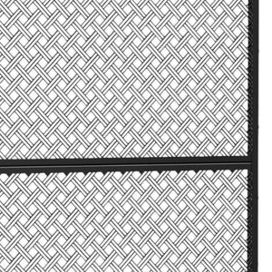 HomeRoots 72" Black Steel Three-Panel Room Divider Screen for Modern Privacy & Stylish Space Solutions 562825