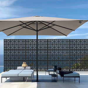 HomeRoots 72" Black Steel Three-Panel Room Divider – Modern Industrial Design for Stylish Space Separation 562843