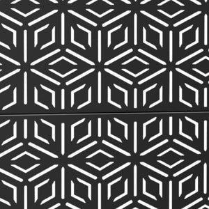 HomeRoots 72" Black Steel Three-Panel Room Divider - Modern Privacy Screen for Stylish Open Spaces & Studios 562846