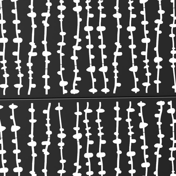 HomeRoots 72" Black Steel Three-Panel Room Divider Screen for Stylish Privacy and Flexible Interior Design Solutions 562848