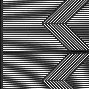 HomeRoots 72" Black Steel Three-Panel Room Divider – Stylish Privacy Screen for Modern Interiors & Versatile Use 562852