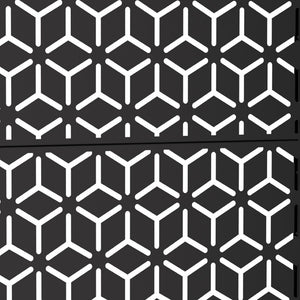 HomeRoots 72" Black Steel Three-Panel Room Divider – Stylish & Versatile Privacy Screen for Any Space 562856