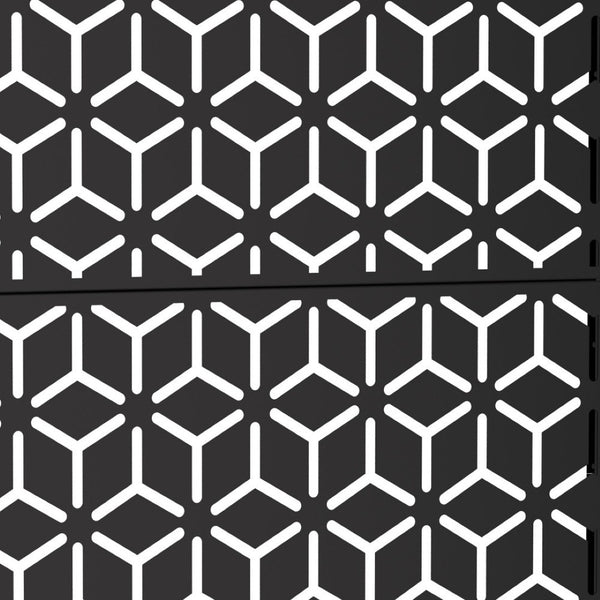HomeRoots 72" Black Steel Three-Panel Room Divider – Stylish & Versatile Privacy Screen for Any Space 562856