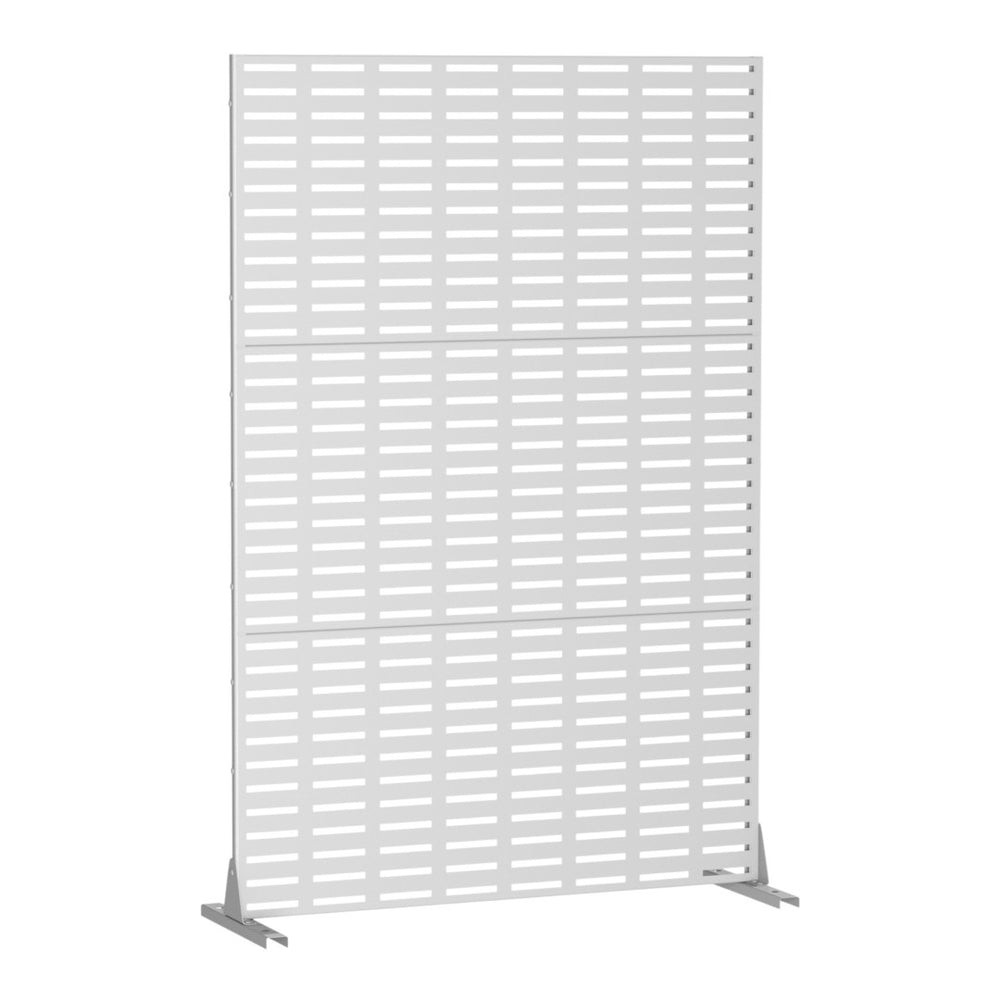 HomeRoots 72" Elegant White Steel Three-Panel Room Divider Screen for Modern Spaces & Flexible Layouts 562863