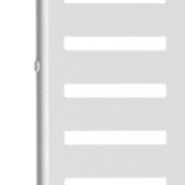 HomeRoots 72" Elegant White Steel Three-Panel Room Divider Screen for Modern Spaces & Flexible Layouts 562863