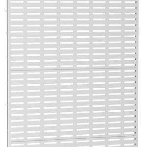 HomeRoots 72" Elegant White Steel Three-Panel Room Divider Screen for Modern Spaces & Flexible Layouts 562863