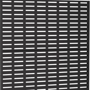HomeRoots 72" Black Steel Three-Panel Room Divider - Modern Industrial Design for Stylish Space Zoning 562864