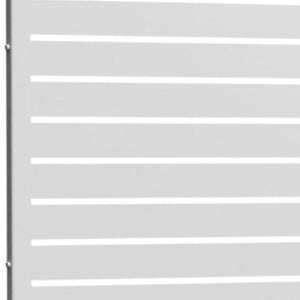 HomeRoots 72" White Steel Three-Panel Screen Divider - Elegant Privacy Solution for Modern Spaces & Events 562880