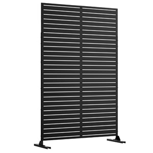 HomeRoots 72" Black Steel Three-Panel Screen Divider – Stylish Privacy Solution for Home & Outdoor Spaces 562882
