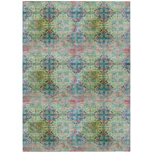 HomeRoots 5' Elegant Eggplant Floral Medallion Area Rug – Washable, Non-Skid, Ideal for Indoor & Outdoor Use 5' X 8' 562957
