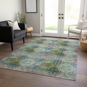 HomeRoots 5' Elegant Eggplant Floral Medallion Area Rug – Washable, Non-Skid, Ideal for Indoor & Outdoor Use 9' X 12' 562960