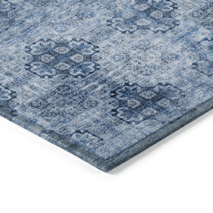 HomeRoots 5' Elegant Eggplant Floral Medallion Area Rug – Washable, Non-Skid, Ideal for Indoor & Outdoor Use 8' X 8' 562967