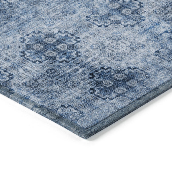 HomeRoots 5' Elegant Eggplant Floral Medallion Area Rug – Washable, Non-Skid, Ideal for Indoor & Outdoor Use 8' X 8' 562967
