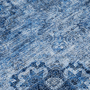 HomeRoots 5' Elegant Eggplant Floral Medallion Area Rug – Washable, Non-Skid, Ideal for Indoor & Outdoor Use 8' X 8' 562967