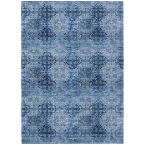 HomeRoots 5' Elegant Eggplant Floral Medallion Area Rug – Washable, Non-Skid, Ideal for Indoor & Outdoor Use 9' X 12' 562969