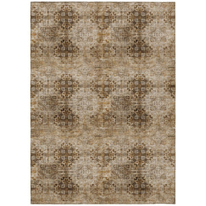 HomeRoots 5' Elegant Eggplant Floral Medallion Area Rug – Washable, Non-Skid, Ideal for Indoor & Outdoor Use 5' X 8' 562993
