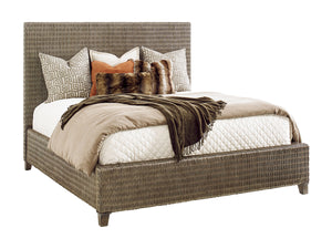 Lexington Tommy Bahama Home Driftwood Isle Woven Platform Bed - Embrace Casual Elegance With Tommy Bahama's Unique Design Aesthetic Smoke Gray  562-134c