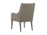 Lexington Tommy Bahama Home Brandon Woven Dining Chair - Embrace Casual Elegance With Gray Elm And Woven Rattan Design Smoke Gray  562-883-01