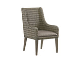 Tommy Bahama Home Brandon Woven Dining Chair - Embrace Casual Elegance with Gray Elm and Woven Rattan Design