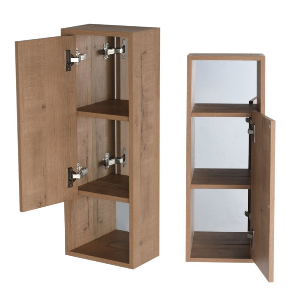 English Elm 10'' Wall Mounted Mirrored Bathroom Cabinet Plywood Build with Soft Close Hinge Storage W999P470298