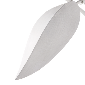 Yuriko Elegant White Chandelier with Gold Leaf Accents – Contemporary Design for Stunning Spaces