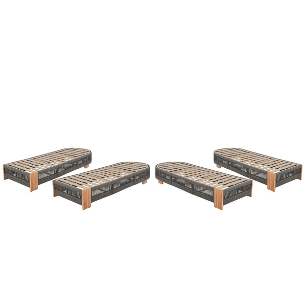 English Elm Christopher Knight Home® - Outdoor Acacia Wood Adjustable Lounge Chair – Stylish & Durable Chaise For Pool, Patio, Garden Use N770P298695G