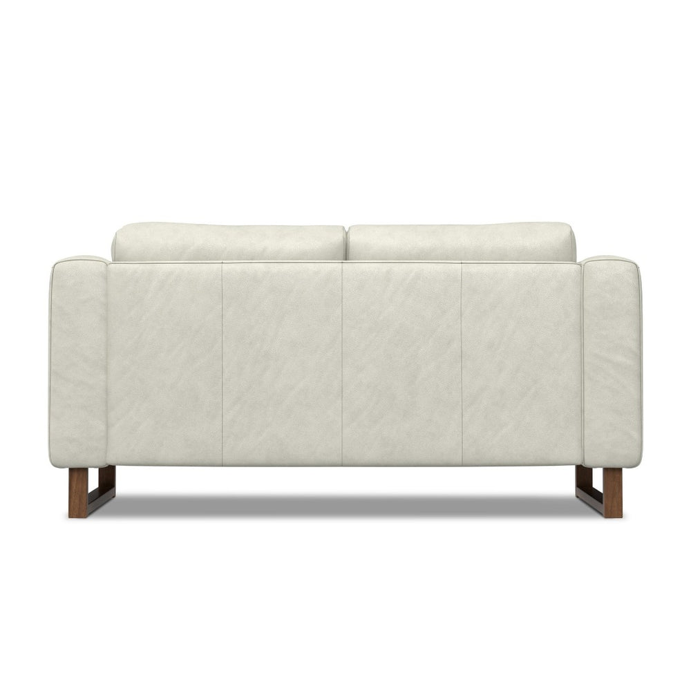 English Elm Richard 63-Inch Eco-Friendly Genuine Leather Loveseat For Compact Living Spaces – Stylish Comfort B136P364295-GIGA