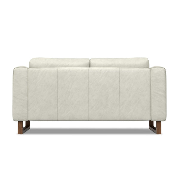 English Elm Richard 63-Inch Eco-Friendly Genuine Leather Loveseat For Compact Living Spaces – Stylish Comfort B136P364295-GIGA