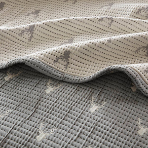 English Elm 3 Luxe Matelassé Coverlet Set Full/Queen with Two Standard Shams – Lightweight Polyester, Textured Elegance Grey 18.7 L x 14.76 W x 5.32 H B035P366540