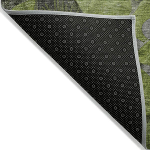 Homeroots 2' Abstract Washable Indoor Outdoor Runner Rug – Stylish Artistry For Your Living Space And More! 3' X 5' Polyester 563037