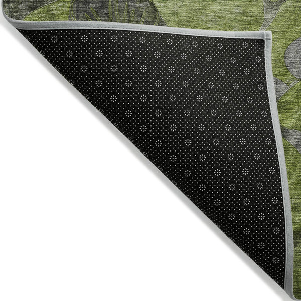 Homeroots 2' Abstract Washable Indoor Outdoor Runner Rug – Stylish Artistry For Your Living Space And More! 3' X 5' Polyester 563037