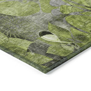 Homeroots 2' Abstract Washable Indoor Outdoor Runner Rug – Stylish Artistry For Your Living Space And More! 3' X 5' Polyester 563037