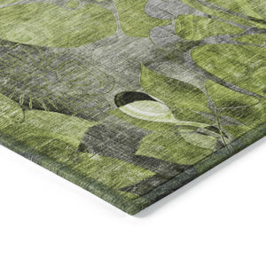 Homeroots 2' Abstract Washable Indoor Outdoor Runner Rug – Stylish Artistry For Your Living Space And More! 8' X 8' Polyester 563039
