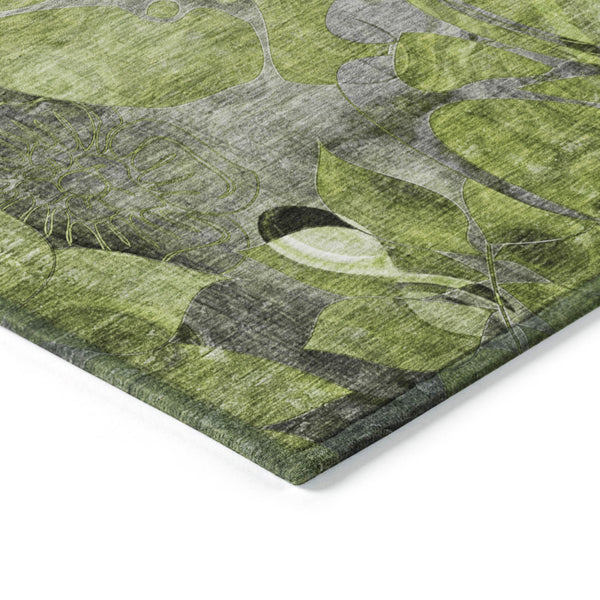 Homeroots 2' Abstract Washable Indoor Outdoor Runner Rug – Stylish Artistry For Your Living Space And More! 8' X 8' Polyester 563039