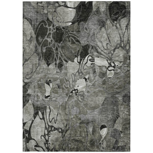 Homeroots 2' Abstract Washable Indoor Outdoor Runner Rug – Stylish Artistry For Your Living Space And More! 3' X 5' Polyester 563046