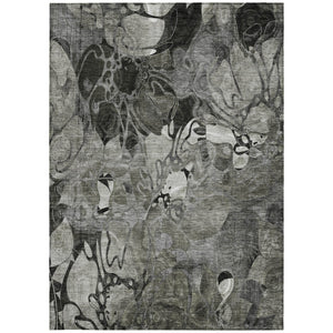 Homeroots 2' Abstract Washable Indoor Outdoor Runner Rug – Stylish Artistry For Your Living Space And More! 3' X 5' Polyester 563046