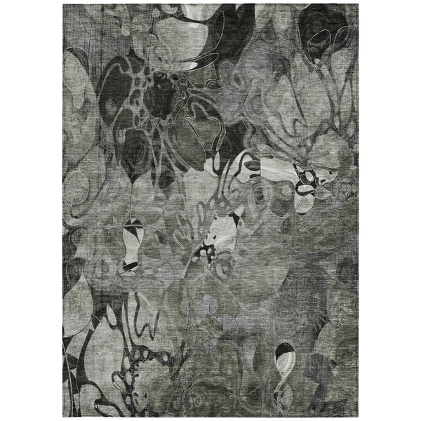 Homeroots 2' Abstract Washable Indoor Outdoor Runner Rug – Stylish Artistry For Your Living Space And More! 3' X 5' Polyester 563046