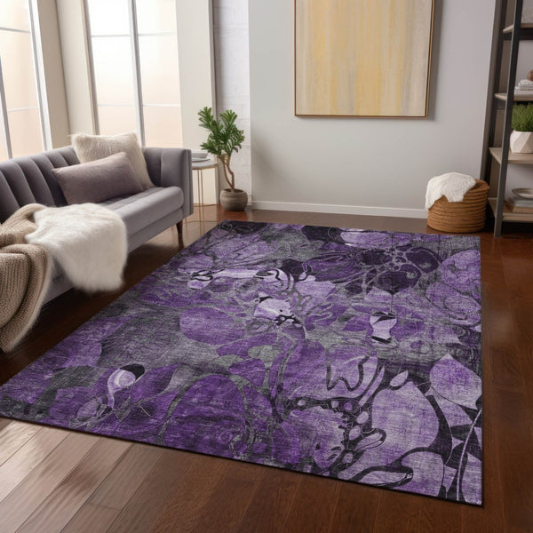 Homeroots 2' Abstract Washable Indoor Outdoor Runner Rug – Stylish Artistry For Your Living Space And More! 8' X 10' Polyester 563067