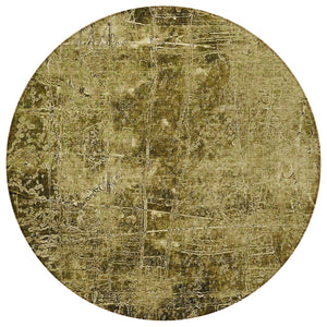 Homeroots 8' Runner Stylish Tan Abstract Washable Non-skid Indoor Outdoor Rug For Kids And Pets’ Safety 8' Round Polyester 563093