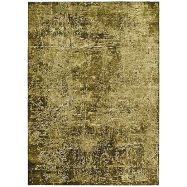 Homeroots 8' Runner Stylish Tan Abstract Washable Non-skid Indoor Outdoor Rug For Kids And Pets’ Safety 8' X 10' Polyester 563094