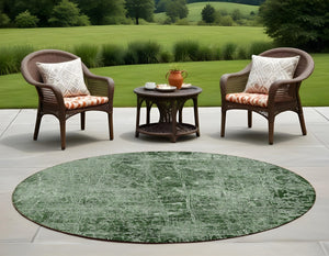 Homeroots 8' Runner Stylish Tan Abstract Washable Non-skid Indoor Outdoor Rug For Kids And Pets’ Safety 8' Round Polyester 563102