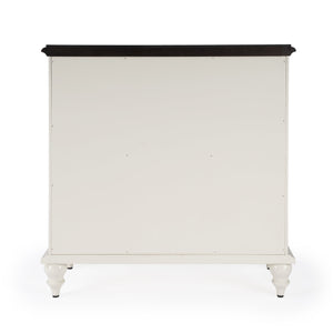 Butler Specialty Rene Farmhouse Style 2 Door Cabinet With Drawers - Ample Storage For Home & Entryway Organization White Bayur Wood,Mdf,Okume Veneer,Glass 5632304-butler