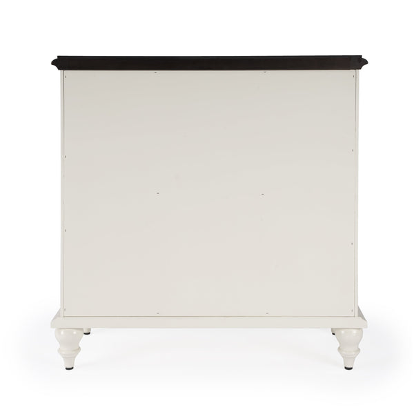 Butler Specialty Rene Farmhouse Style 2 Door Cabinet With Drawers - Ample Storage For Home & Entryway Organization White Bayur Wood,Mdf,Okume Veneer,Glass 5632304-butler