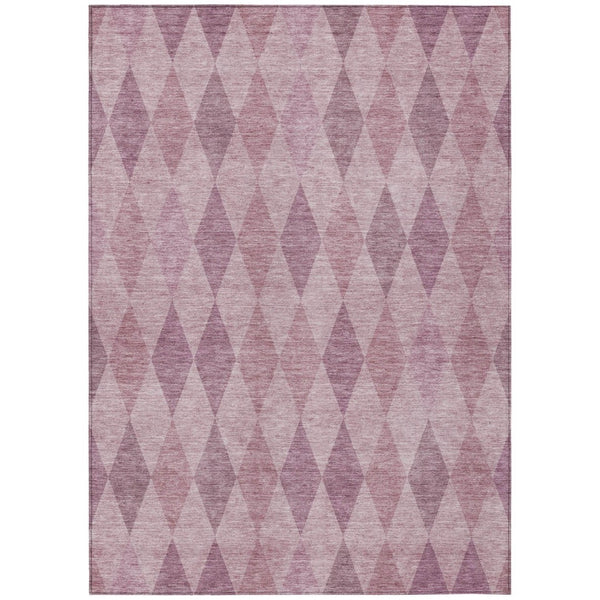 HomeRoots 5' Geometric Beige, Taupe, and Brown Area Rug - Stylish, Washable, Non-Skid for Indoor & Outdoor Use 9' X 12' 563230