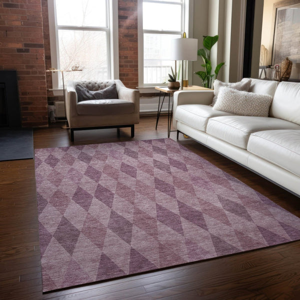 HomeRoots 5' Geometric Beige, Taupe, and Brown Area Rug - Stylish, Washable, Non-Skid for Indoor & Outdoor Use 10' X 14' 563231