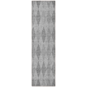 Homeroots 3' Stylish Beige Taupe And Brown Geometric Indoor Outdoor Area Rug – Washable & Non Skid Design Gray Polyester 563242