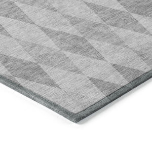 Homeroots 3' Stylish Beige Taupe And Brown Geometric Indoor Outdoor Area Rug – Washable & Non Skid Design 3' X 5' Polyester 563244