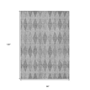 Homeroots 3' Stylish Beige Taupe And Brown Geometric Indoor Outdoor Area Rug – Washable & Non Skid Design 8' X 10' Polyester 563247