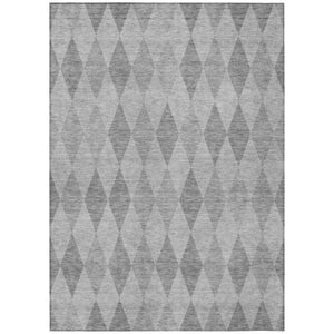 HomeRoots 5' Geometric Beige, Taupe, and Brown Area Rug - Stylish, Washable, Non-Skid for Indoor & Outdoor Use 9' X 12' 563248